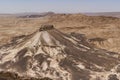 Aerial View Mount Katum Har Qatum in the Ramon Crater in Israel