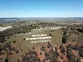 Aerial view of the Mount Panorama Circuit