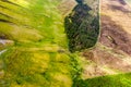 Aerial view of the mountain Benbulbin in County Sligo, Ireland