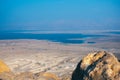 Aerial view from the mountain, Masada Israel Royalty Free Stock Photo