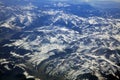 Aerial View on Mountain Peaks. European Alps