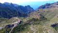 Aerial View of Mountain road to Masca village on Tenerife, Spain Royalty Free Stock Photo