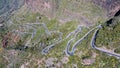 Aerial View of Mountain road to Masca village on Tenerife, Spain Royalty Free Stock Photo