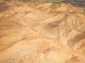 Aerial view mountain texture background. Drone view mountain valley. Beautiful view from above surface of mountain hills Royalty Free Stock Photo