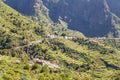 Aerial View of Mountain village Masca on Tenerife Royalty Free Stock Photo