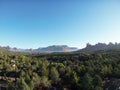 Aerial view of the mountainous landscape of Sedona, Arizona Royalty Free Stock Photo