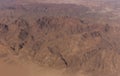 Aerial view of mountains.