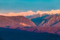 Aerial view of mountains of Sochi, Russia Royalty Free Stock Photo