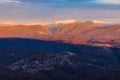 Aerial view of mountains of Sochi, Russia Royalty Free Stock Photo