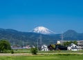 Aerial view of mt.Fuji Royalty Free Stock Photo