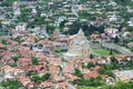 Aerial view of Mtskheta city, former capital of Georgia