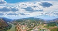 Aerial view of Mtskheta, Georgia Royalty Free Stock Photo