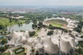 Aerial view of Munich Olympic park Royalty Free Stock Photo