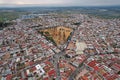 Aerial view municipality of Almonte, Huelva, Spain