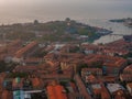 Aerial view of Murano island in Venice lagoon, Italy Royalty Free Stock Photo