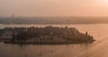 Aerial view of Murano island in Venice lagoon, Italy Royalty Free Stock Photo