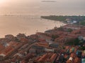 Aerial view of Murano island in Venice lagoon, Italy Royalty Free Stock Photo