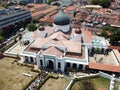 Aerial view Muslim friend at Masjid Kapitan Keling during friday.