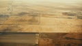 Aerial View Of Muted Earth Tone Field: Mediterranean Landscapes And Ndebele Art