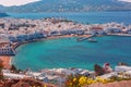 Mykonos City, Chora on island Mykonos, Greece Royalty Free Stock Photo