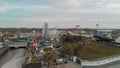 Aerial view of Myrtle Beach skyline and luna park at sunset, Sou Royalty Free Stock Photo