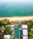 Aerial view of Na Jomtien, Pattaya City, Sattahip District, Chon Buri, Thailand Royalty Free Stock Photo