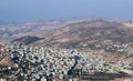 Aerial view of Nablus City Shechem from Gerizim mount