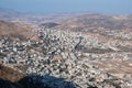 Aerial view of Nablus City Shechem from Gerizim mount