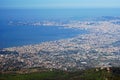 Aerial view of Naples city