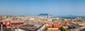 Aerial view of Napoli with Mount Vesuvius, Campania, Italy Royalty Free Stock Photo