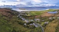 Aerial view of Naran by Portnoo in County Donegal - Ireland