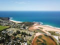 Aerial view of Narrabeen Lake and Northern beaches