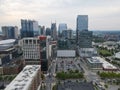 Aerial view of Nashville downtown skyline, Tennessee, USA Royalty Free Stock Photo