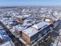 Aerial view of Natick, MA, USA