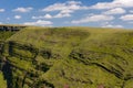 Aerial view of natural scenery in the Brecon Beacons National Park Llyn y Fan Fach, Wales