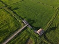 Aerial view nature landscape in Thailand farm Royalty Free Stock Photo