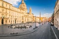 Aerial view of Navona Square, Piazza Navona, in Rome, Italy.