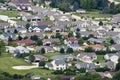 Aerial View Neighborhood Houses, Homes, Residences