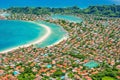 an aerial view of a neighborhood in Papeete.