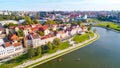 Aerial view of Nemiga, Minsk. Belarus Royalty Free Stock Photo