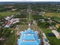 Aerial view of new Basilica of Our Lady of La Vang, Lavang holy land, Quang Tri, Vietnam Royalty Free Stock Photo