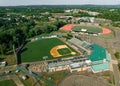 Aerial View of New Britain Bees Baseball Stadium at Willow Brook Park, New Britain, CT