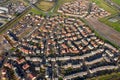 Aerial view of new houses being built / constructed Royalty Free Stock Photo