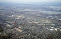 Aerial view of the New Jersey turnpike and Newark Liberty International Airport