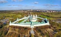 Aerial view on New Jerusalem monastery in Istra