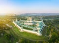 Aerial view on New Jerusalem monastery in Istra