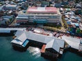 The Aerial View of New Mardika Building, Traditional Market in Ambon City Royalty Free Stock Photo