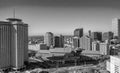 Aerial view of New Orleans skyline on a sunny winter day, Louisiana Royalty Free Stock Photo