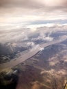 aerial view of New Orleans swamps Royalty Free Stock Photo