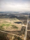 aerial view of New Orleans swamps Royalty Free Stock Photo